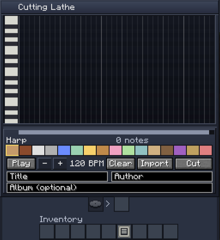 Cutting Lathe editor